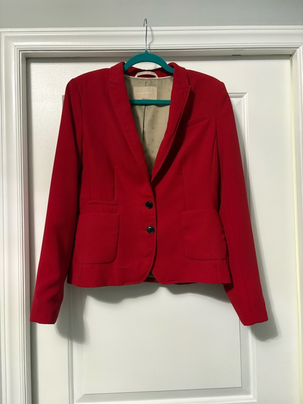 Banana Republic Bright Red Tailored Blazer